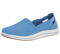 Clarks Mocasines Breeze Step para Mujer, Blue Canvas, 40 EU