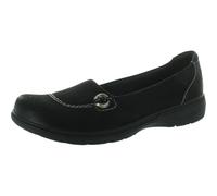 Clarks Mocasines Carleigh Lulin para Mujer, Negro (Black Nubuck), 12