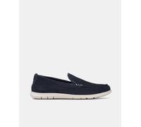 Clarks Flexway Step, Mocasín Plano Hombre, Azul (Navy Suede), 44.5 EU