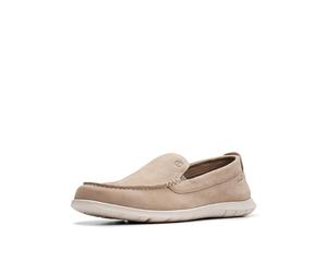 Clarks Mocasines Flexway Step para Hombre, marrón (Sand Suede), 43 EU
