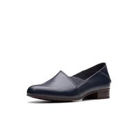 Clarks Mocasines Juliet Trim para Mujer, Cuero Azul Marino, 35.5 EU
