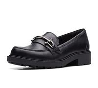 Clarks Mocasines Orinoco2 Edge para Mujer, Piel Negra, 39.5 EU