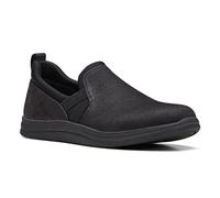 Clarks Mocasines Planos Breeze Bali para Mujer, Negro, sintético, 37 EU
