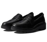 Clarks Calla Ease, Mocasín Plano Mujer, Piel Negra, 43 EU