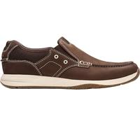 Clarks Mocasines Planos Sailview Step para Hombre, marrón Oscuro, 10 UK Wide
