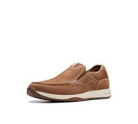 Clarks Mocasines Sailview Step para hombre, bronceado claro Nubuck, 45 EU