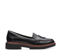 Clarks Mocasines Westlynn Bella Penny para Mujer, Color Negro (Cuero Negro), 8.5 UK, Piel Negra, 42.5 EU