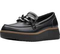 Clarks Mocasines Zylah May para Mujer, Piel Negra, 35.5 EU