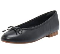 Clarks Mujer Fawna Lily, Black Leather, 43 EU, Piel Negra, 43 EU
