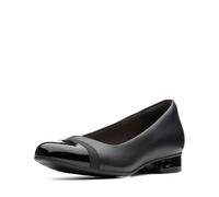 Clarks Mujeres Piel Mocasín, Black Leather/Synthetic, Talla 7