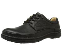 Clarks Nature Three, Botas derby Hombre, Black Leather, 42 EU