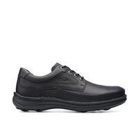 Clarks Nature Three, Botas derby Hombre, Negro, 44.5 EU Ancho