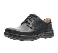 Clarks Nature Three, Botas derby Hombre, Negro, 47 EU Ancho
