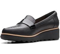 Clarks Sharon Gracie, Mocasín Penny Mujer, Negro Suave, 44 EU