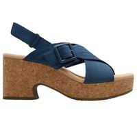Clarks Nerisa West, Sandalia Mujer, Navy Nubuck, 39.5 EU