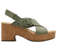 Clarks Nerisa West, Sandalia Mujer, Sage Nubuck, 39 EU