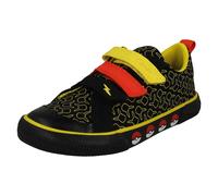 Clarks Niños Pokemon Detallado Gancho y Lazo Zapatillas de Lona - Foxing Niebla