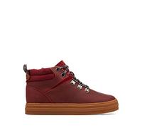 Clarks Nova Hike K Chukka Botas para niños, Burgundy, 2 UK