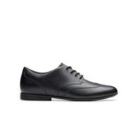 Clarks Originals Finja Wing Y, Shoe Unisex Adulto, Black Leather, 35.5 EU