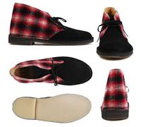 Clarks Originals Hombre Botas Safari Rojo Combi Ante GB 9.5 / Verdadero 9F