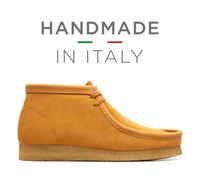 Clarks Originals Hombre Wallabee Naranja Ante, Mano Hecho Italia GB 7,8, 9,10 G