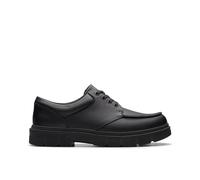 Clarks Originals Lorcam Edge Y, Shoe Unisex Adulto, Black Leather, 37.5 EU