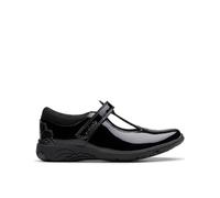 Clarks Originals Relda Gem K, Shoe Unisex Adulto, Black Pat, 35 EU