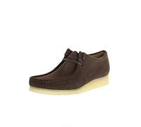 Clarks Originals Wallabee, Zapatos de Cordones Unisex Adulto, Dark Brown Suede, 44 EU