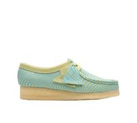 Clarks Originals Wallabee - Zapatos deportivos para mujer, estampado azul/lima, Estampado azul/lima, 37 EU
