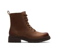 Clarks Orinoco 3 Style - Botines de piel negra para mujer, con cordones, Piel de nogal, 42 EU