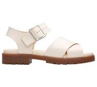 Clarks - Orinoco Cross, Sandalia De las mujeres, Cream Leather,