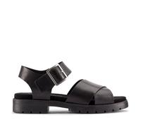 Clarks Orinoco Cross, Sandalia Mujer, Black Leather, 38 EU