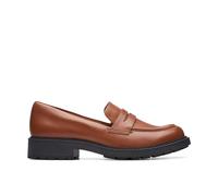 Clarks Orinoco2 Penny, Mocasín Mujer, Lea marrón Oscuro, 35.5 EU