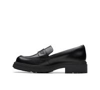 Mujer Clarks Cuero Suela Gruesa Ribeteado Recortar Mocasín - Orinoco3 Borde