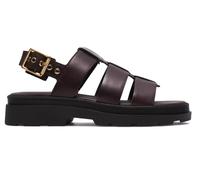 Clarks ORINOCO3 STRAP Sandalias Mujer Hebilla Correa Marrón Oscuro