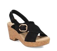 Clarks Paloma Giselle, Sandalia Mujer, Negro, Nobuck, 35.5 EU