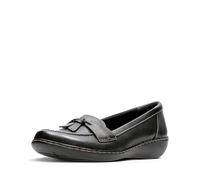 Clarks Ashland Bubble, Mocasín Mujer, Schwarzes Leder, 36 EU