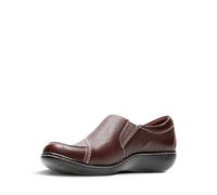 Clarks Ashland Lane Q, Mocasín Mujer, Rojo (Redwood.), 40 EU X-Ancho