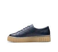 Clarks Paseo Mayhill, Zapatillas de Deporte para Mujer, Cuero Azul Marino, 40.5 EU