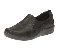 Clarks Paz Sillian, Mocasines Mujer, Negro (Dark Black), 39 EU