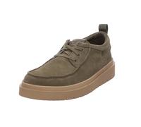 Clarks Polden Moc, Derby Hombre, Olive Suede, 46 EU