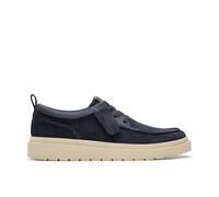 Clarks Polden Moc, Derby Hombre, Navy Suede, 39.5 EU