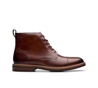 Clarks Premium Aldwin Cap Chukka Botas para hombre, color marrón medio, talla 41, Mid Tan Lea, 40 2/3 EU