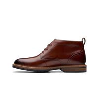 Clarks Premium Botas Aldwin Chukka para hombre, Mid Tan Lea, 10 UK, Mid Tan Lea, 44 EU