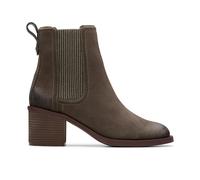 Clarks Premium Botas Chelsea Chamberly Top para mujer, color gris topo SDE, talla 38, Mole Grey Sde, 38.5 EU