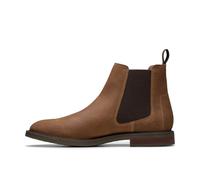 Clarks Premium Botas Chelsea Jaxen Easy para hombre, gamuza Cola, talla 44, Gamuza Cola, 45 EU