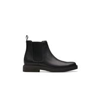 Clarks Premium Botas Clarkdale Easy Chelsea para hombre, cuero negro, 7.5 UK, Piel negra, 41 1/3 EU