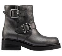 Clarks Premium Botas de moda con hebilla Rebelle para mujer, color peltre metálico, talla 4.5 UK, Peltre Metálico, 37.5 EU