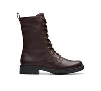 Clarks Premium Botas de moda para mujer, estilo Orinoco2, color marrón oscuro, Lea, 4 UK, Dark Brown Lea, 37 EU