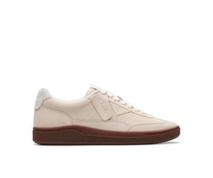 Clarks Premium CraftRally Ace - Zapatos Deportivos para Hombre, Ante Blanco Roto, Talla 7